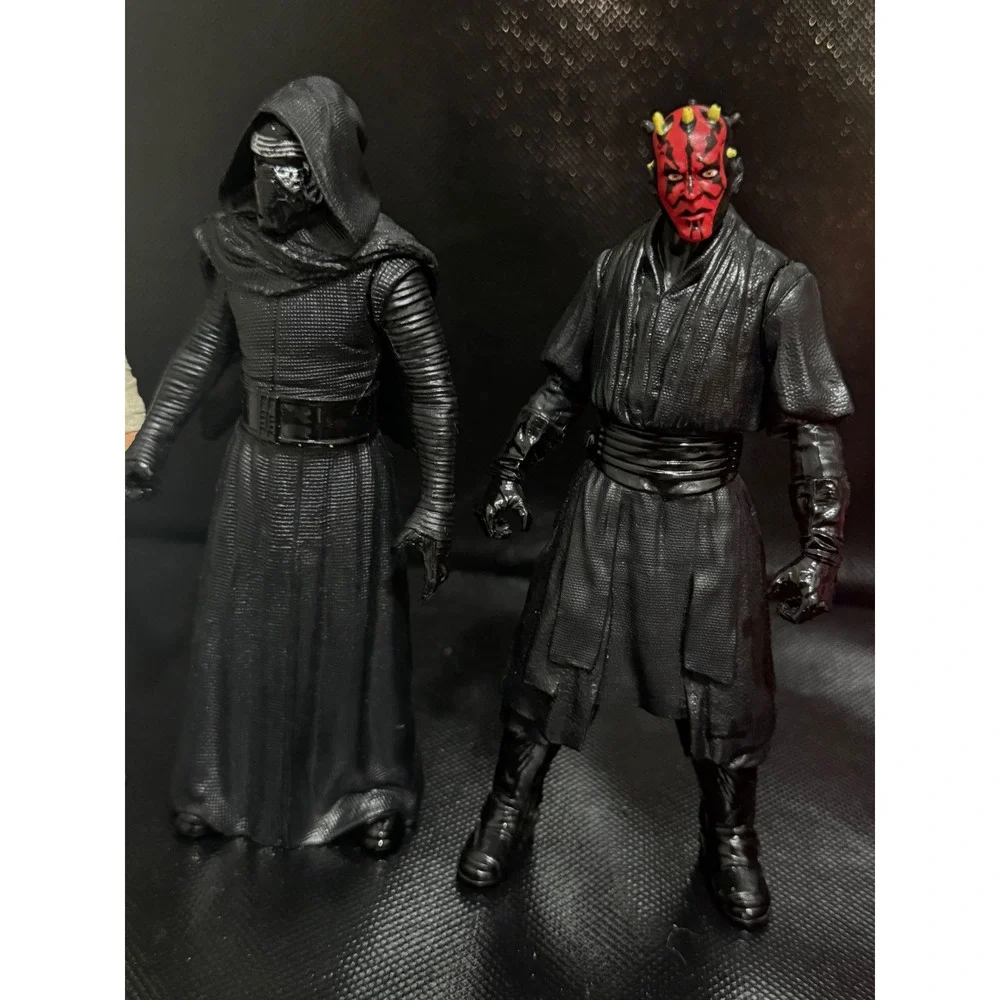 Star Wars Action Figures Lot: Stormtrooper, Rey, Kylo Ren, Darth Maul Collection